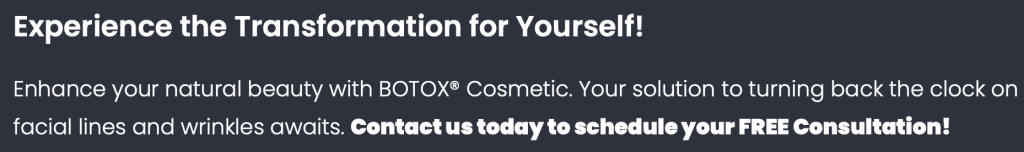 Botox free consultation